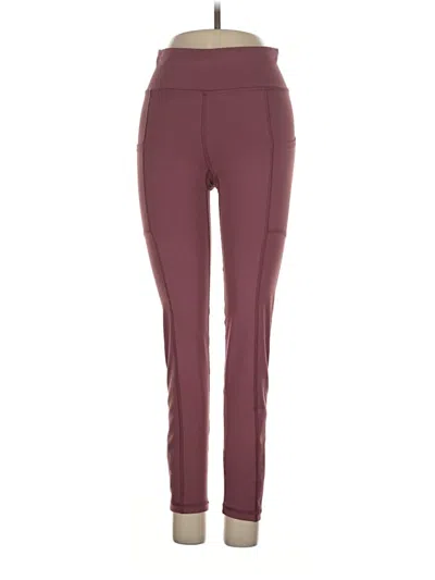 Pre-owned Aero Active Pants In Burgundy