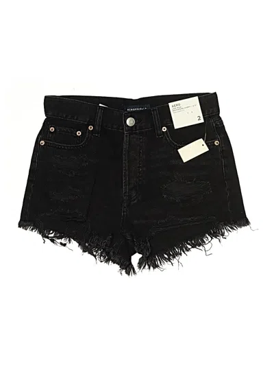 Pre-owned Aero Denim Shorts In Black