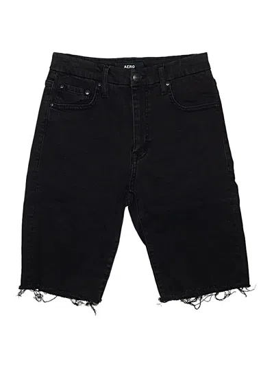Pre-owned Aero Denim Shorts In Black