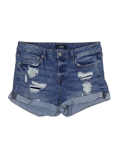 Pre-owned Aero Denim Shorts In Blue