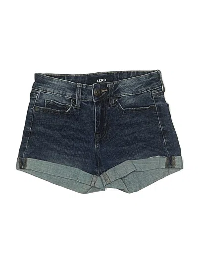 Pre-owned Aero Denim Shorts In Blue