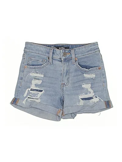 Pre-owned Aero Denim Shorts In Blue