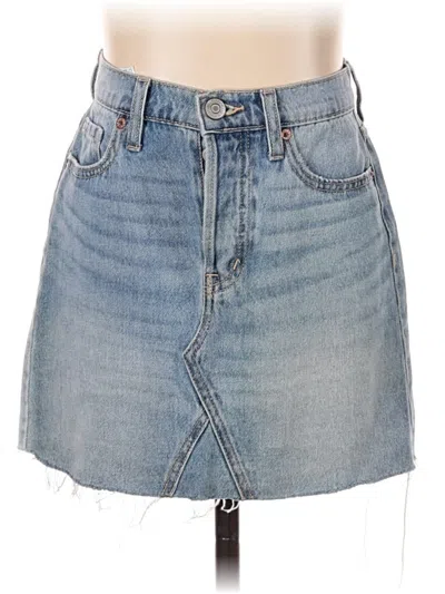 Pre-owned Aero Denim Skirt In Blue