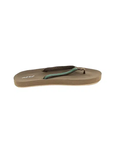 Pre-owned Aero Flip Flops In Brown