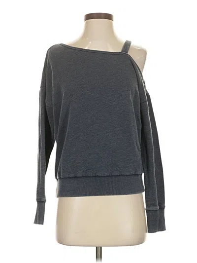 Pre-owned Aero Long Sleeve Top Gray One Shoulder Neckline Tops