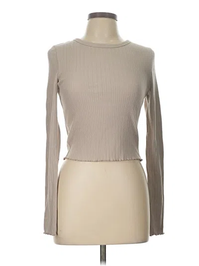 Pre-owned Aero Long Sleeve Top Tan Turtleneck Tops