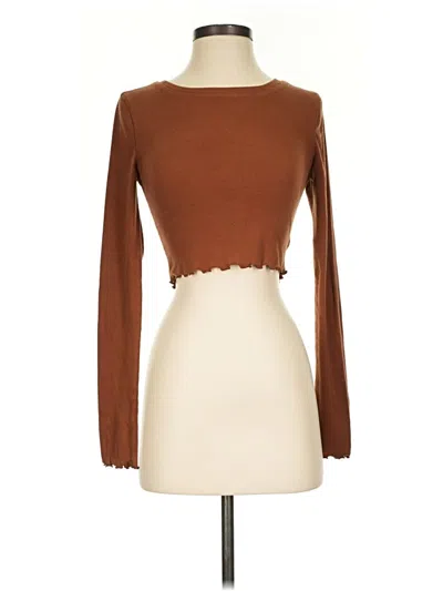 Pre-owned Aero Long Sleeve T-shirt In Brown