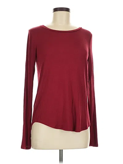 Pre-owned Aero Long Sleeve T-shirt In Burgundy