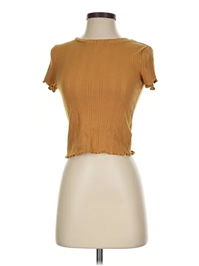 Pre-owned Aero Short Sleeve Turtleneck In Brown