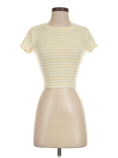 Pre-owned Aero Short Sleeve Turtleneck In Yellow