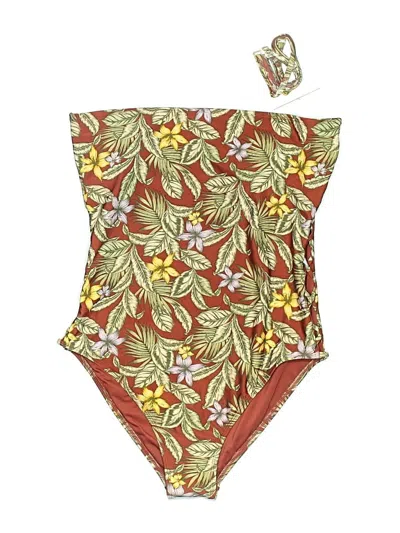 Pre-owned Aero Swimsuit Bottoms In Burgundy