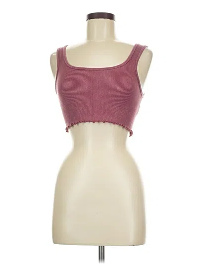 Pre-owned Aero Tank Top Burgundy Strapless Neckline Tops