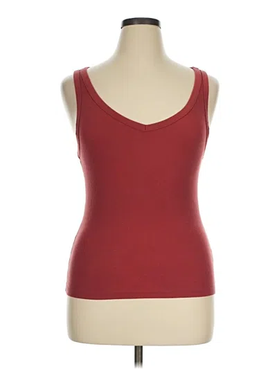 Pre-owned Aero Tank Top Burgundy Sweetheart Neckline Tops