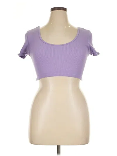 Pre-owned Aero Tank Top Purple Sweetheart Neckline Tops