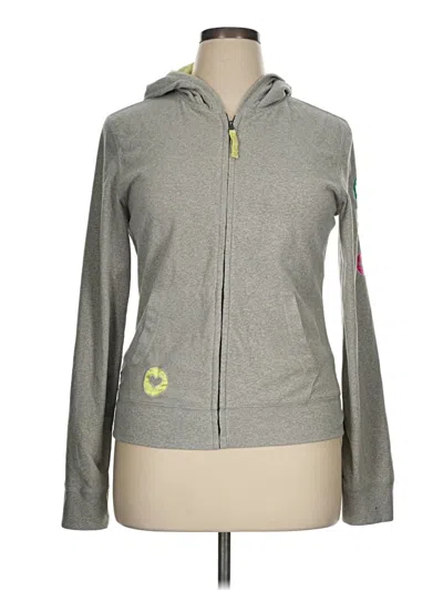 Pre-owned Aero Zip Up Hoodie In Gray