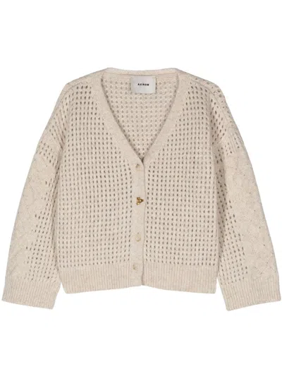 Aeron Augustine Alpaca Wool Cardigan In White