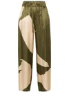 Aeron Aurora - Printed Trousers In Green