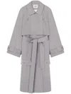 Aeron Avery Trench Coat In Grey