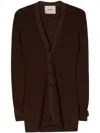 Aeron Baxter Organic Cotton Cardigan In Brown