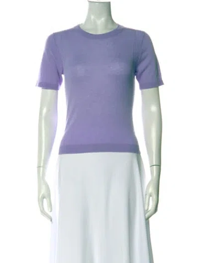 Pre-owned Aeron Cashmere Crew Neck Top W/ Tags In Blue