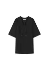 Aeron Poplin Dress In Black