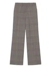 Aeron Checked Wool Trousers In Gray
