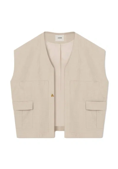 Aeron Clearwater - Oversized Vest In Neutrals