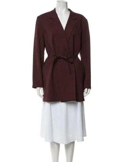 Pre-owned Aeron Coat In Burgundy