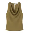 Aeron Yael - Cowl Neck Top In Green
