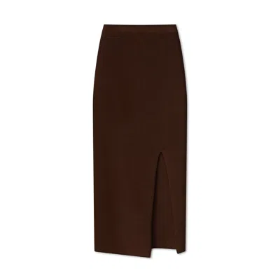 Aeron Delos Skirt In Chocolate