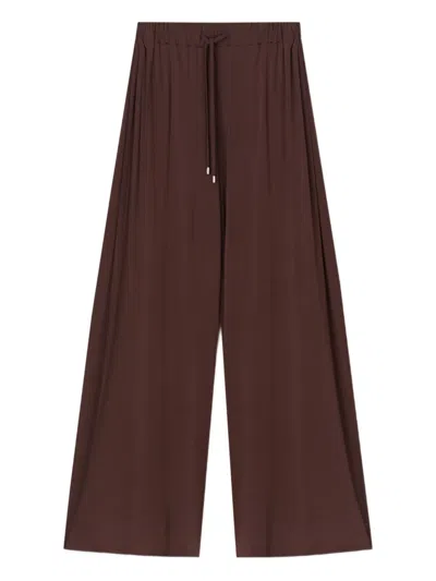 Aeron Drapey Jersey Trousers In Burgundy