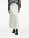 Aeron Elastic-waist Midi Skirt In White