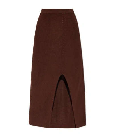 AERON AERON ELEGANT MIDI SLIT SKIRT