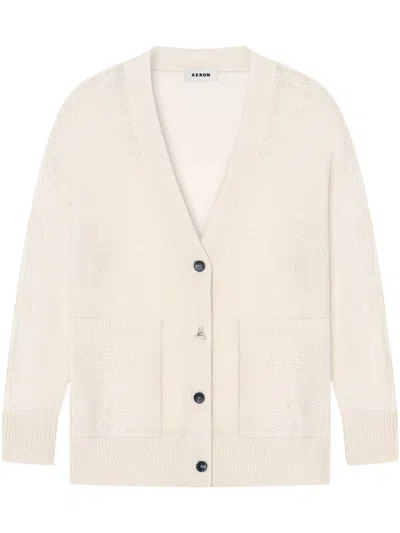 Aeron Evans Cardigan In White