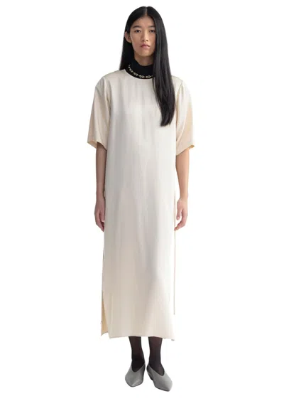 Aeron Eve - Cupro Maxi Dress With Belt In Grey