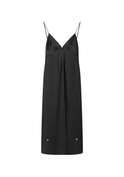 Aeron Felicita - Satin A-line Maxi Dress