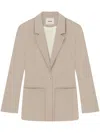 Aeron Fitted-waist Blazer In Neutrals