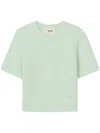 Aeron Flaky Knitted Top In Green