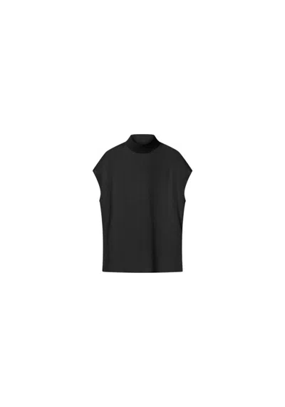 Aeron Flora - Satin Sleeveless Turtleneck