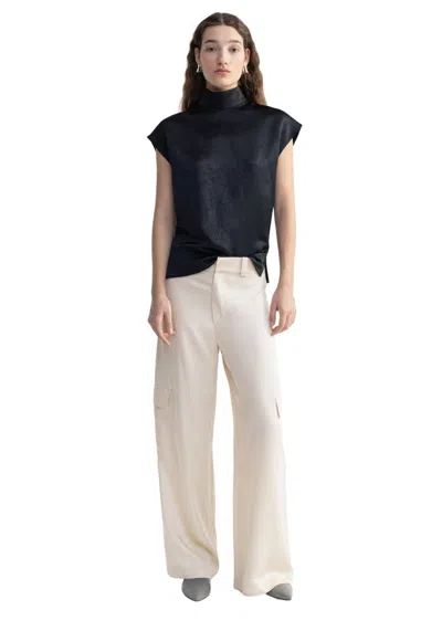 Aeron Flora - Satin Sleeveless Turtleneck In Multi
