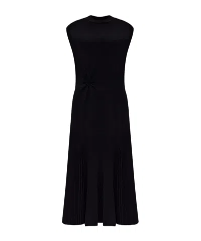 Aeron Gulf Ribbed Maxi Dress In Black