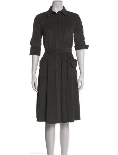 Pre-owned Aeron Knee-length Dress In Green