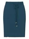 Aeron Knitted High-waisted Skirt In Blue