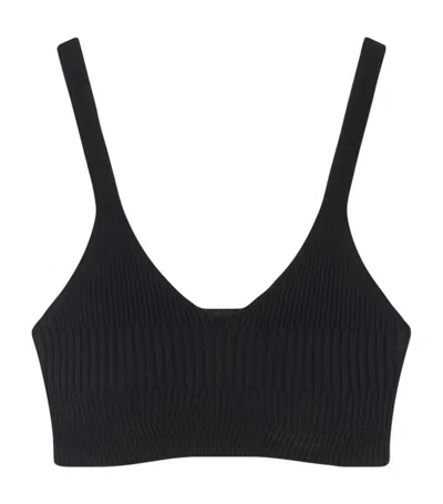 Aeron Knitted Joan Bralette In Black