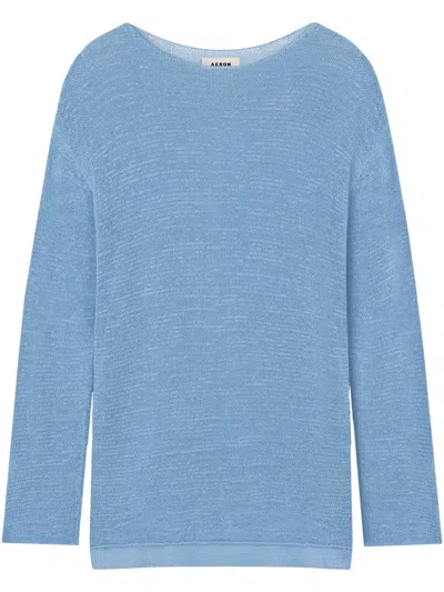 Aeron Knitted Jumper In Blue