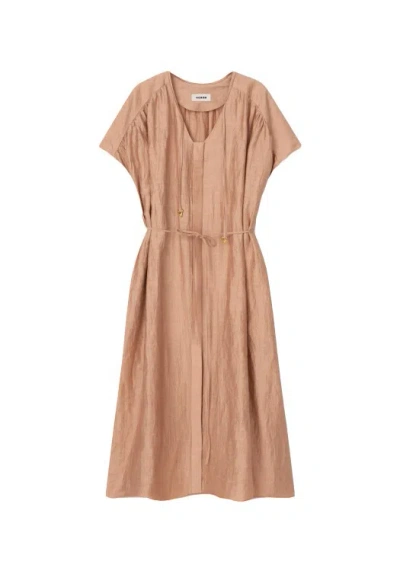 Aeron Linda - Belted Dress In Brown