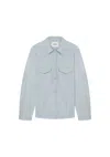 Aeron Lionel - Denim Effect Leather Overshirt