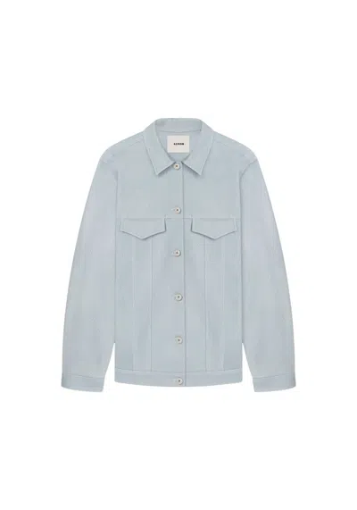 Aeron Lionel - Denim Effect Leather Overshirt