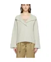 Aeron Demi Collared Cashmere Sweater In White