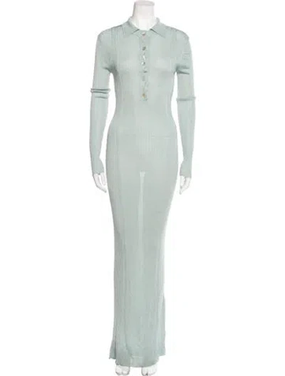 Pre-owned Aeron Long Dress In Blue